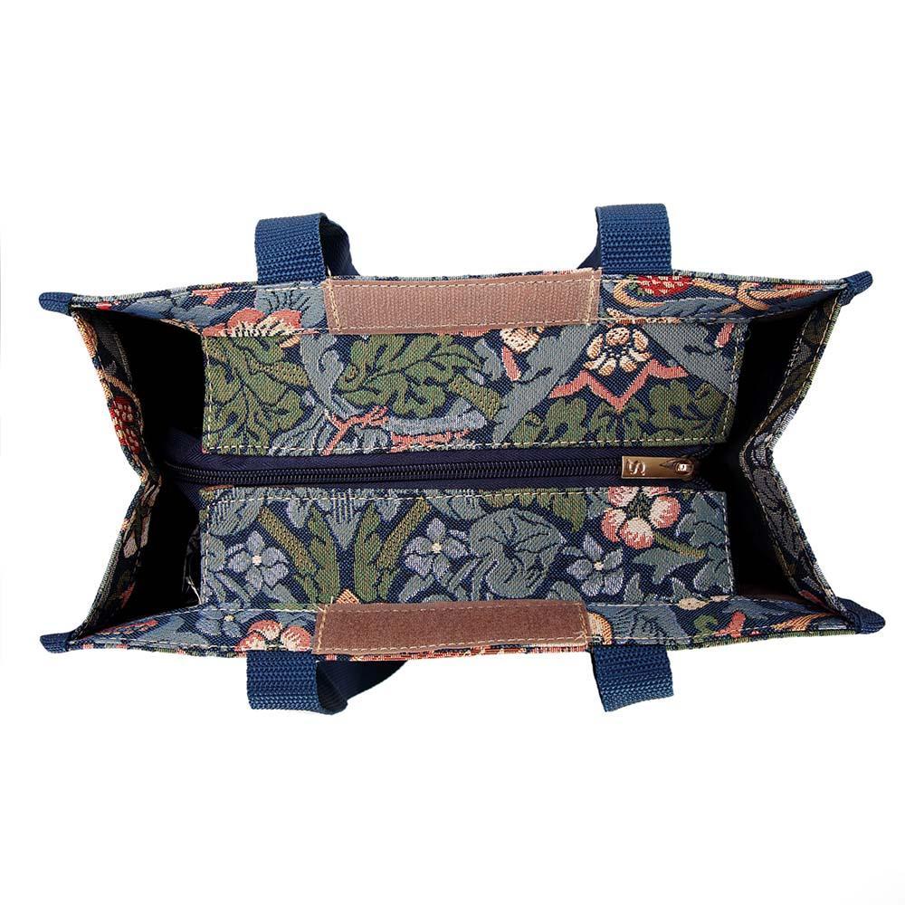 SHOP-STBL | WILLIAM MORRIS STRAWBERRY THIEF BLUE SHOPPER BAG - www.signareusa.com