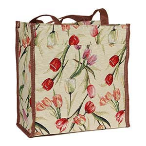 SHOP-TULWT | TULIP WHITE SHOPPER BAG - www.signareusa.com