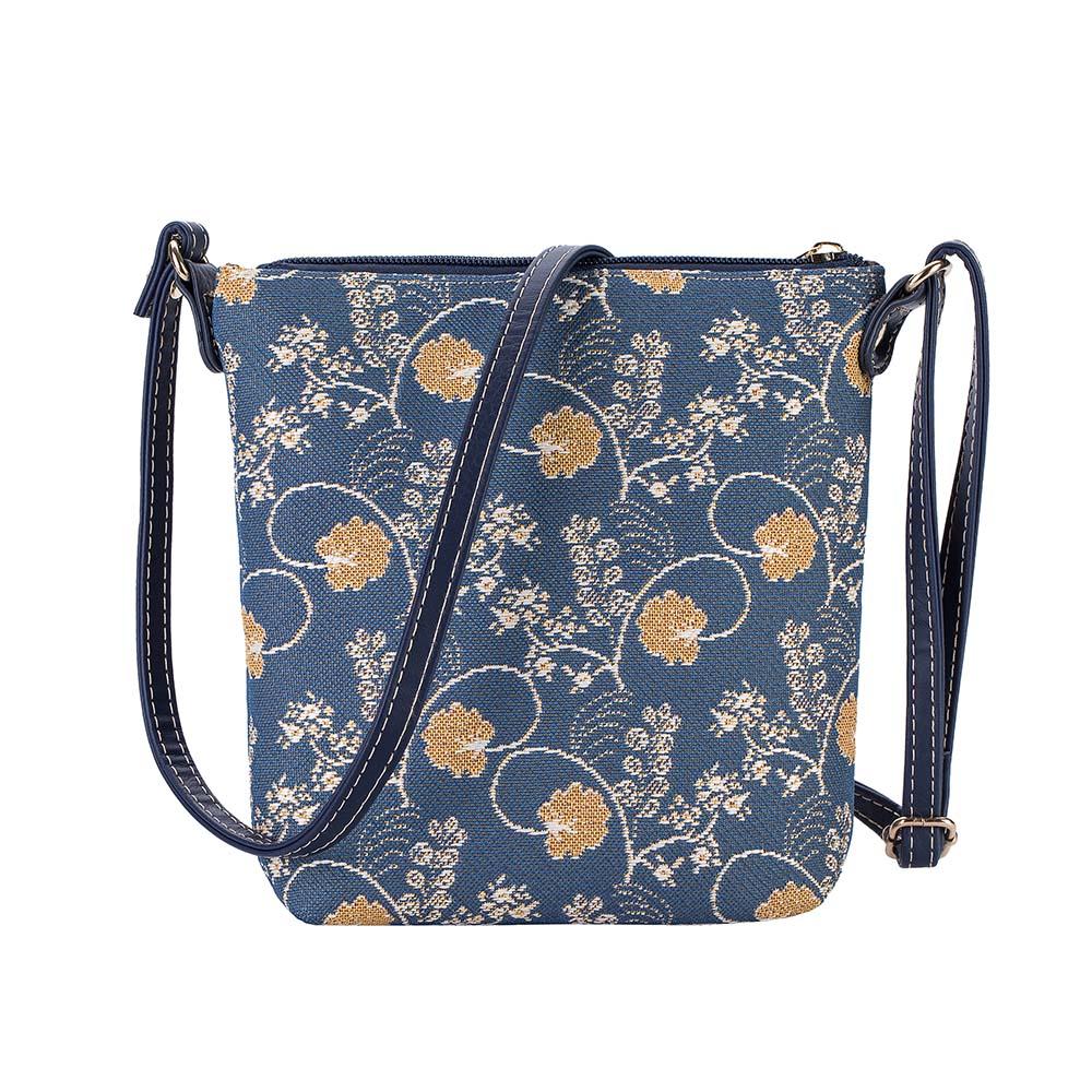 SLING-AUST | JANE AUSTEN BLUE SLING BAG PURSE CROSSBODY - www.signareusa.com