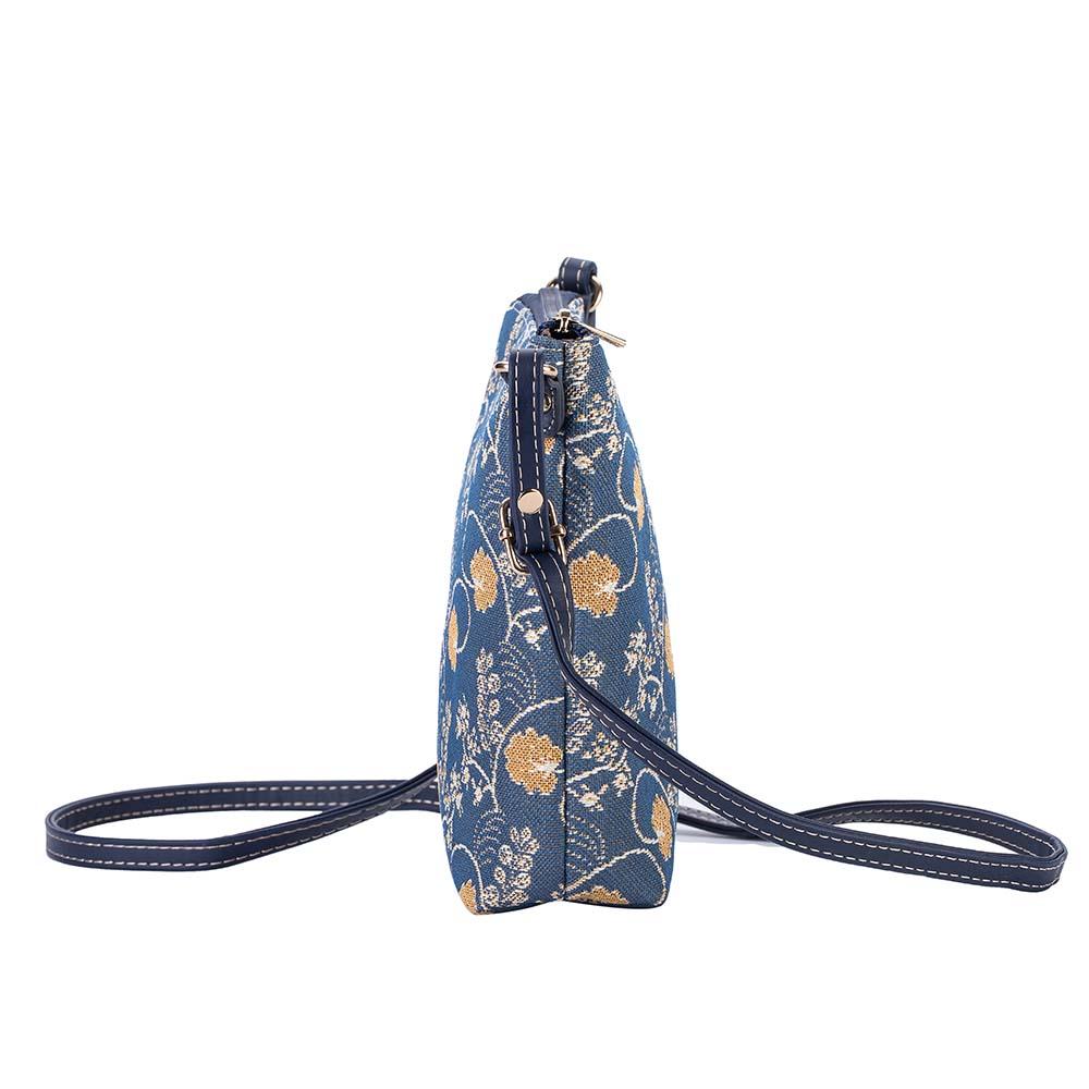 SLING-AUST | JANE AUSTEN BLUE SLING BAG PURSE CROSSBODY - www.signareusa.com