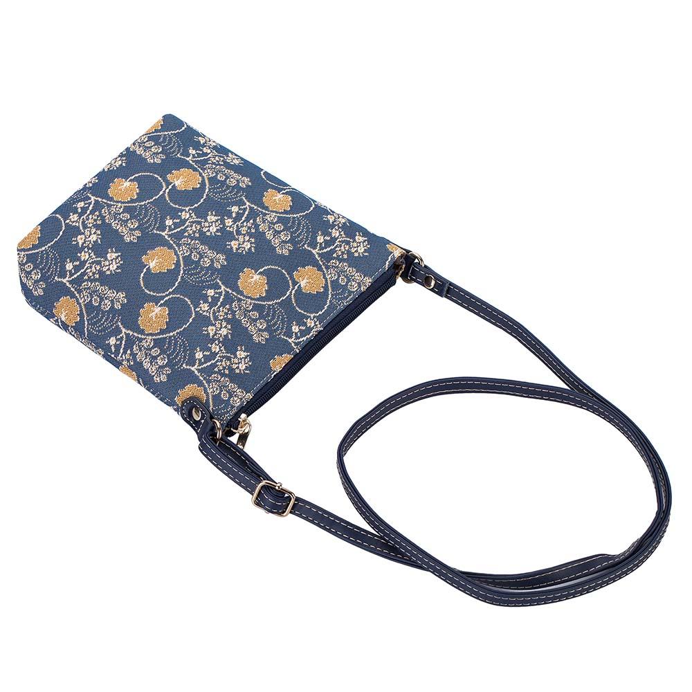 SLING-AUST | JANE AUSTEN BLUE SLING BAG PURSE CROSSBODY - www.signareusa.com