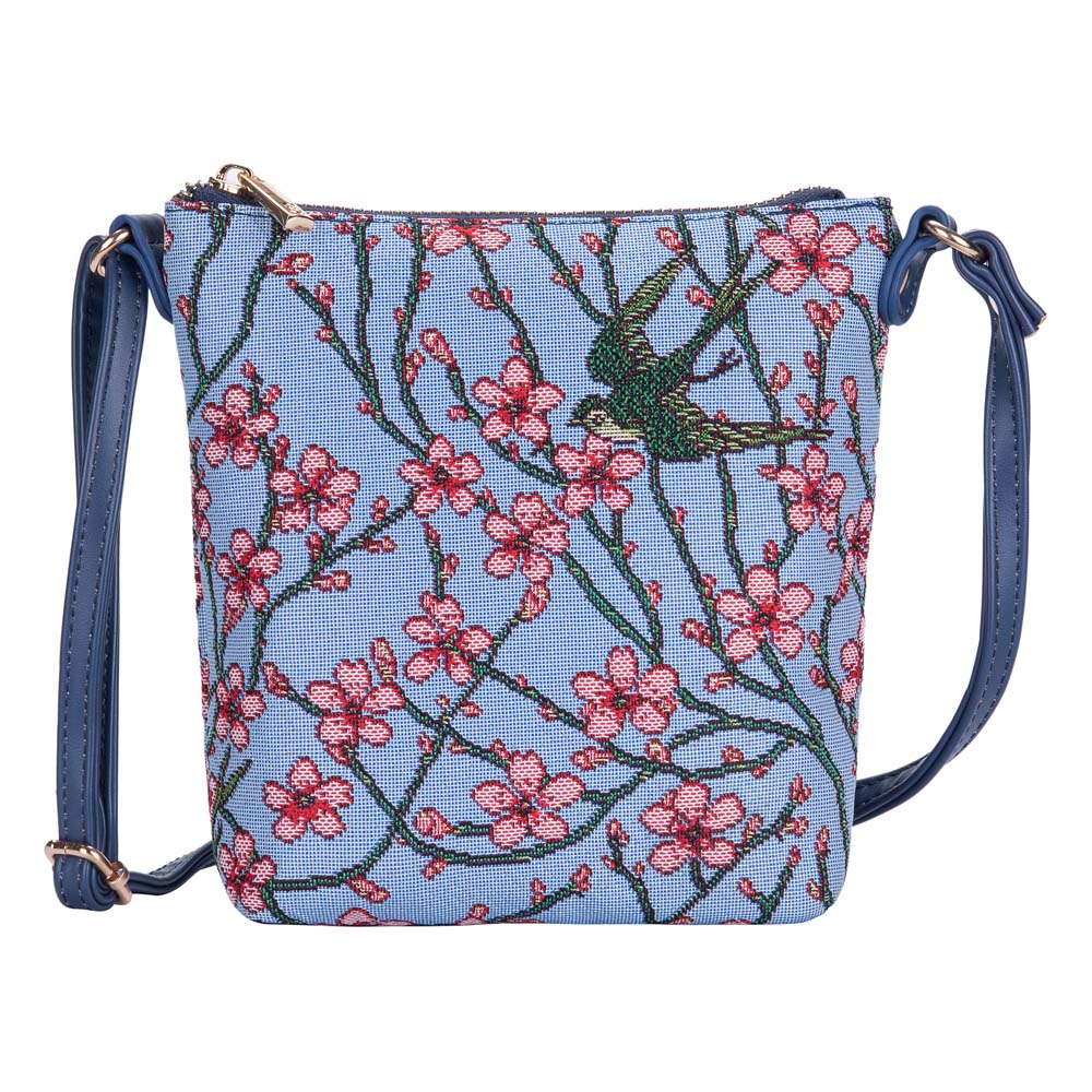 SLING-BLOS | ALMOND BLOSSO AND SWALLOW SLING BAG PURSE CROSSBODY - www.signareusa.com