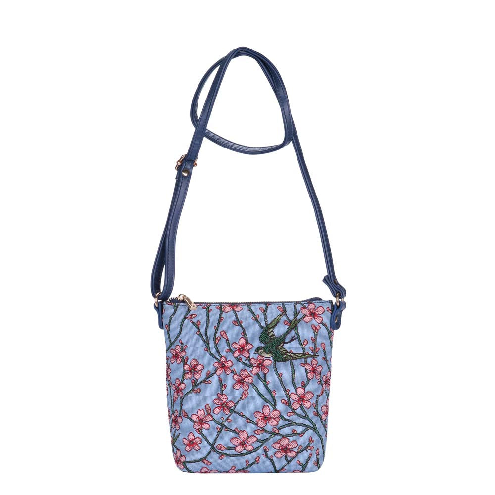 SLING-BLOS | ALMOND BLOSSO AND SWALLOW SLING BAG PURSE CROSSBODY - www.signareusa.com