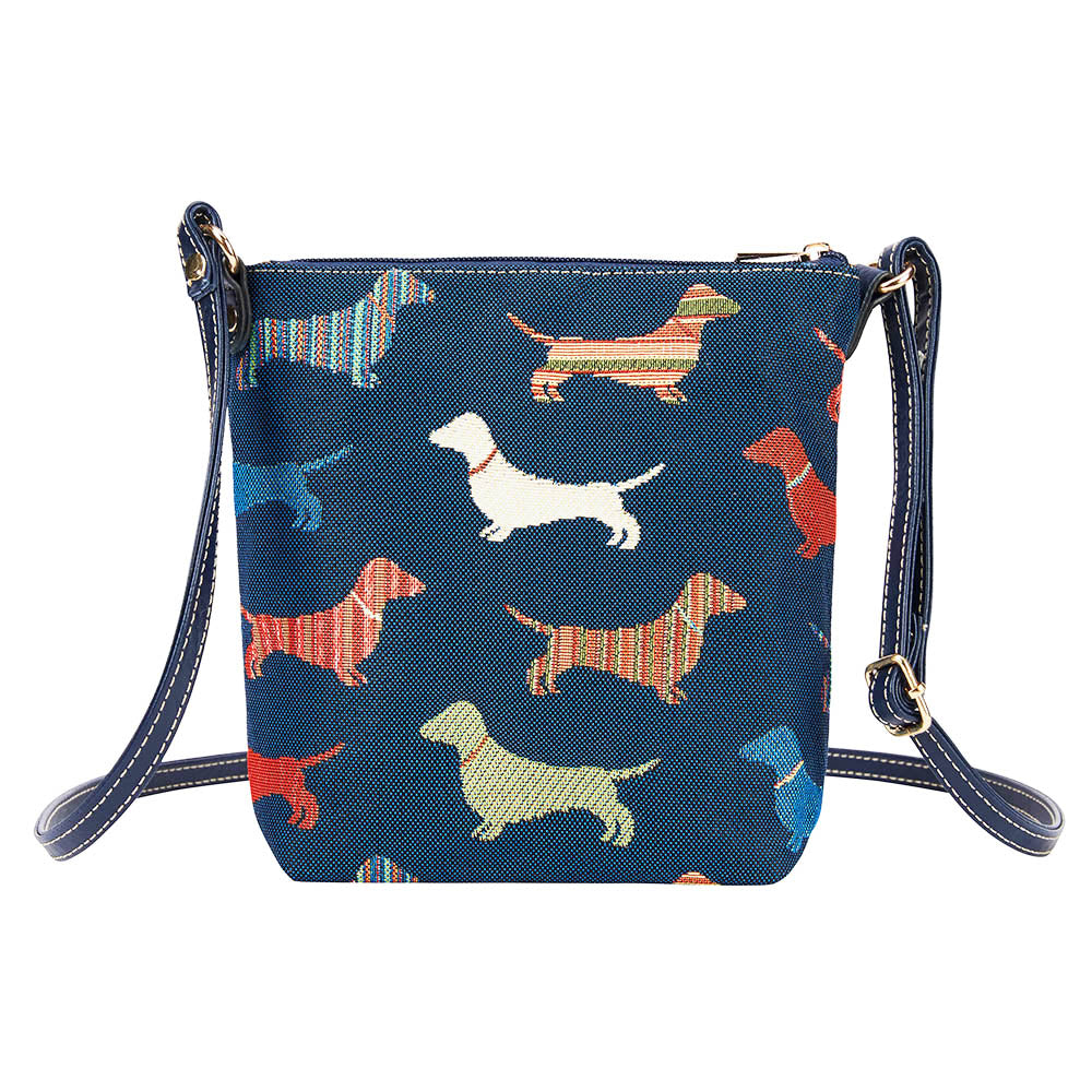 Dachshund Blue Sling Bag