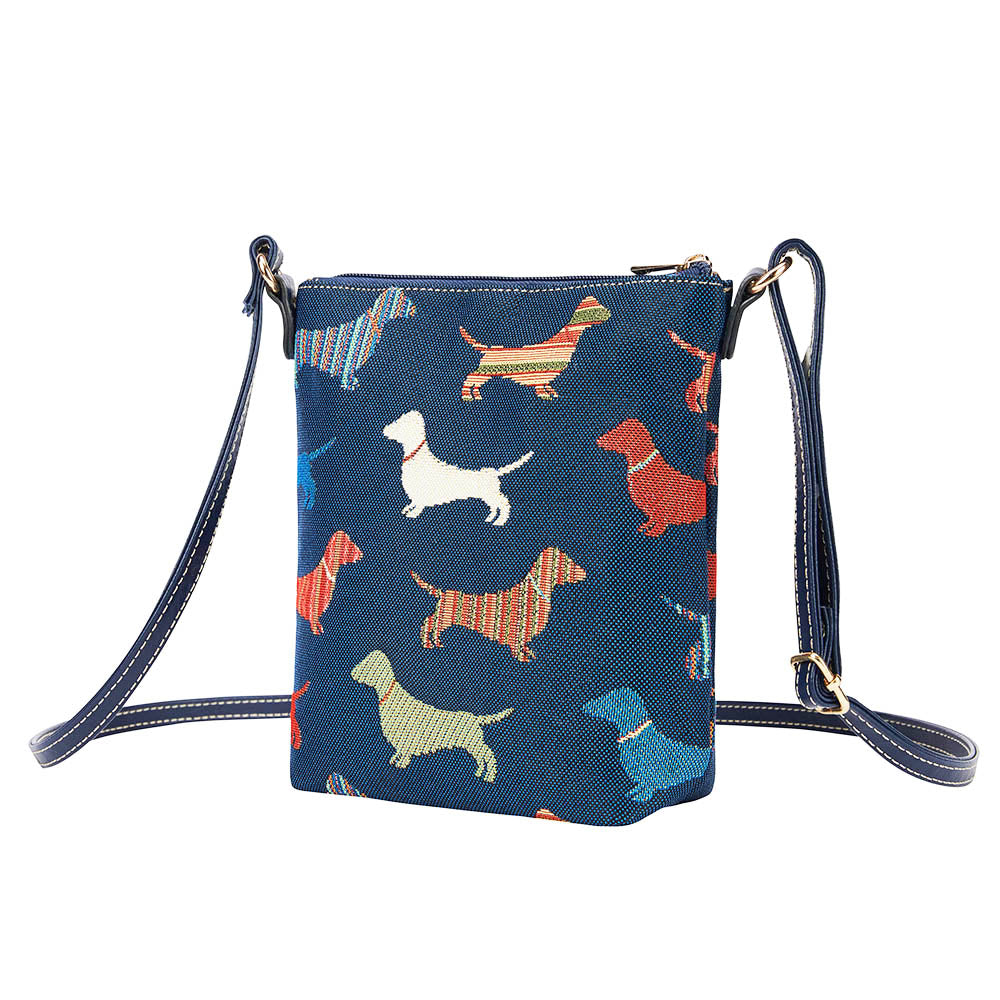 Dachshund Blue Sling Bag