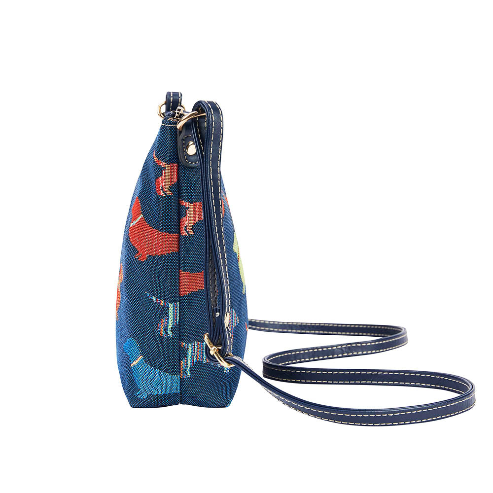 Dachshund Blue Sling Bag