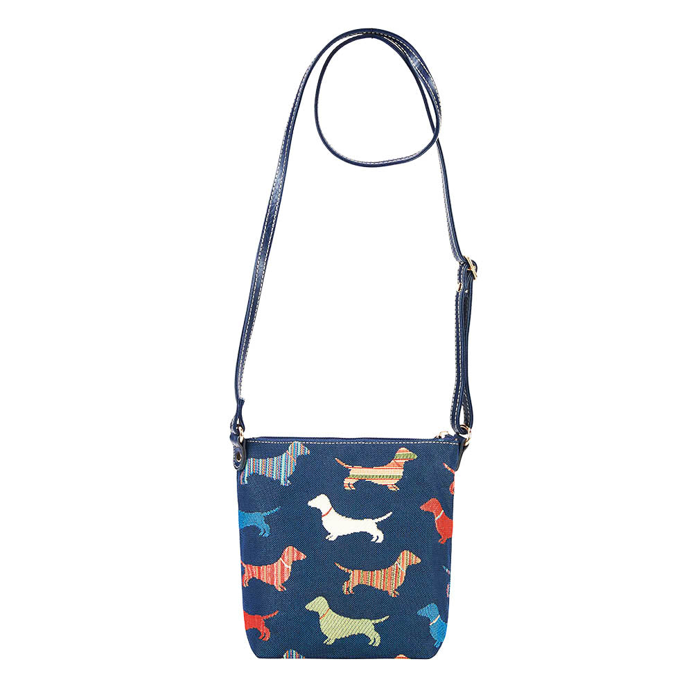 Dachshund Blue Sling Bag