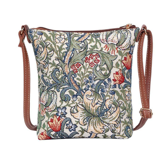 SLING-GLILY | WILLIAM MORRIS GOLDEN LILY SLING BAG PURSE CROSSBODY - www.signareusa.com