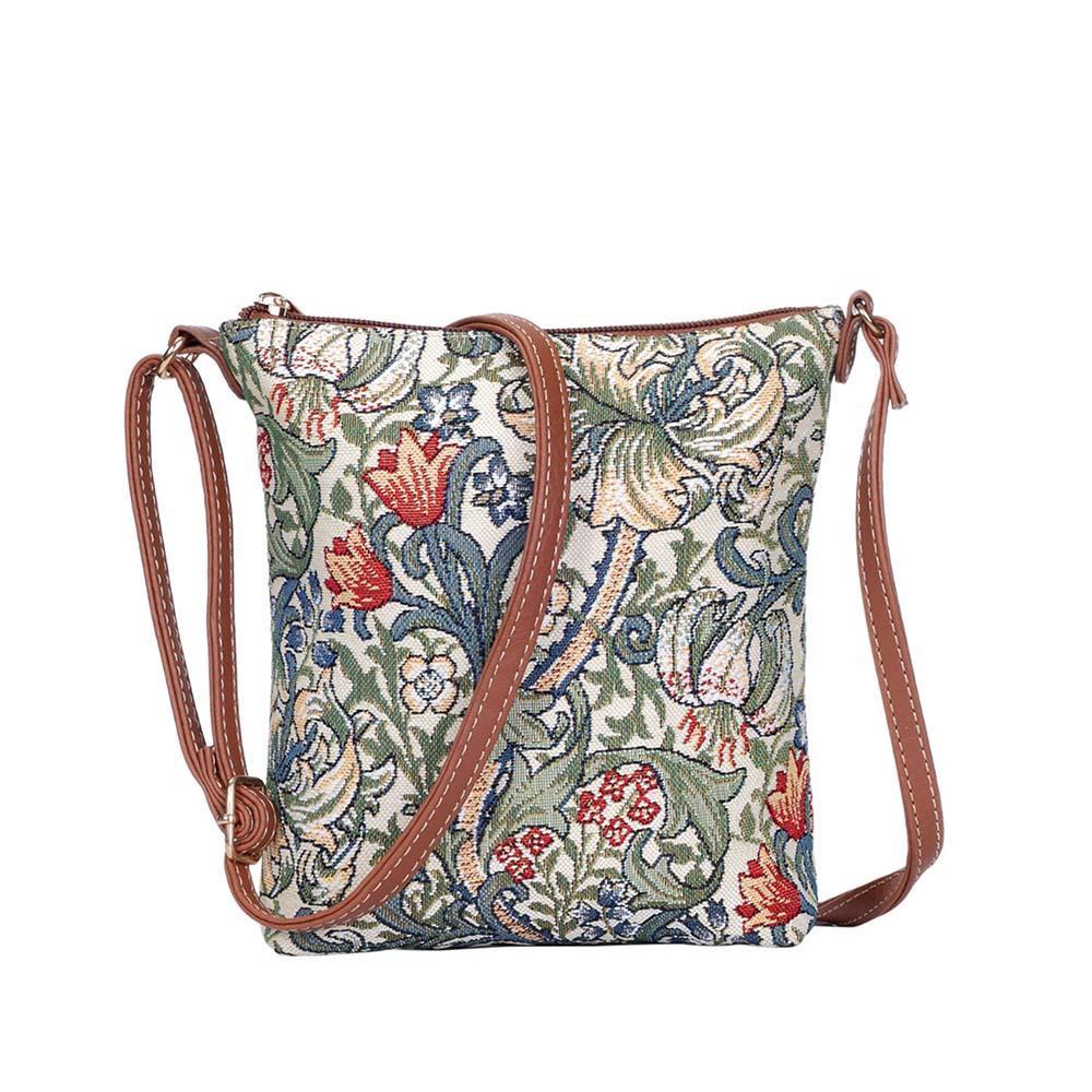 SLING-GLILY | WILLIAM MORRIS GOLDEN LILY SLING BAG PURSE CROSSBODY - www.signareusa.com