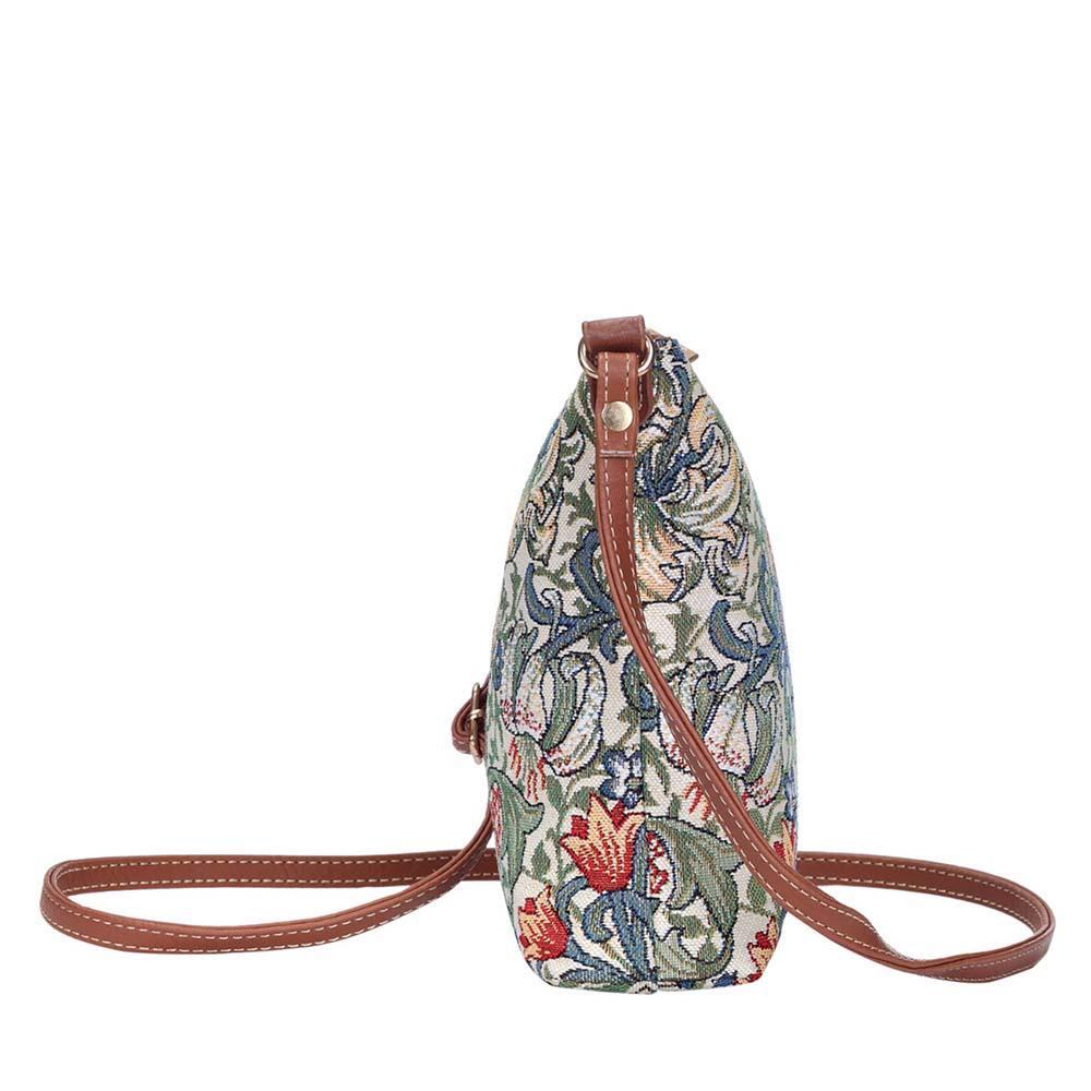 SLING-GLILY | WILLIAM MORRIS GOLDEN LILY SLING BAG PURSE CROSSBODY - www.signareusa.com