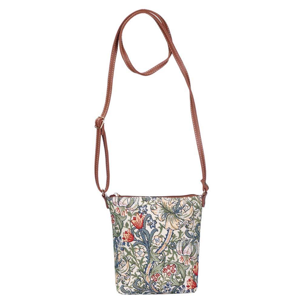 SLING-GLILY | WILLIAM MORRIS GOLDEN LILY SLING BAG PURSE CROSSBODY - www.signareusa.com