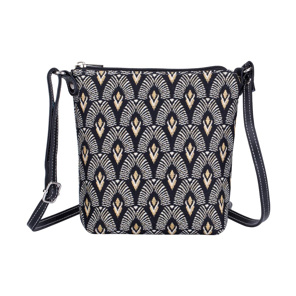 SLING-LUXOR | BLACK AND WHITE LUXOR SLING BAG PURSE CROSSBODY - www.signareusa.com