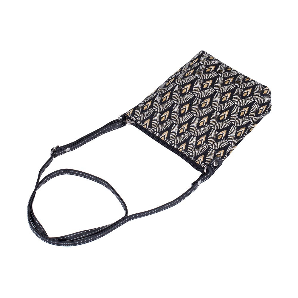 SLING-LUXOR | BLACK AND WHITE LUXOR SLING BAG PURSE CROSSBODY - www.signareusa.com