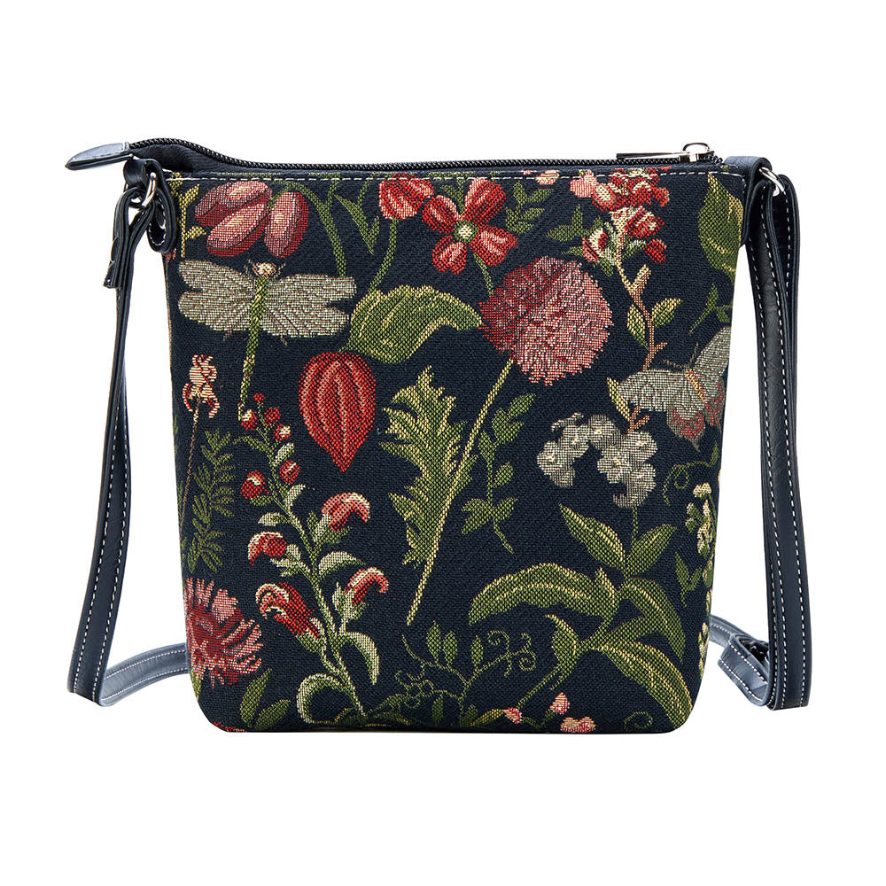 Morning Garden Black Sling Bag