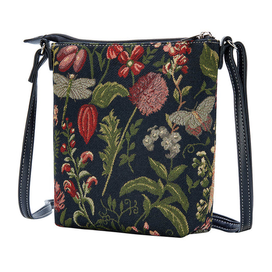 Morning Garden Black Sling Bag