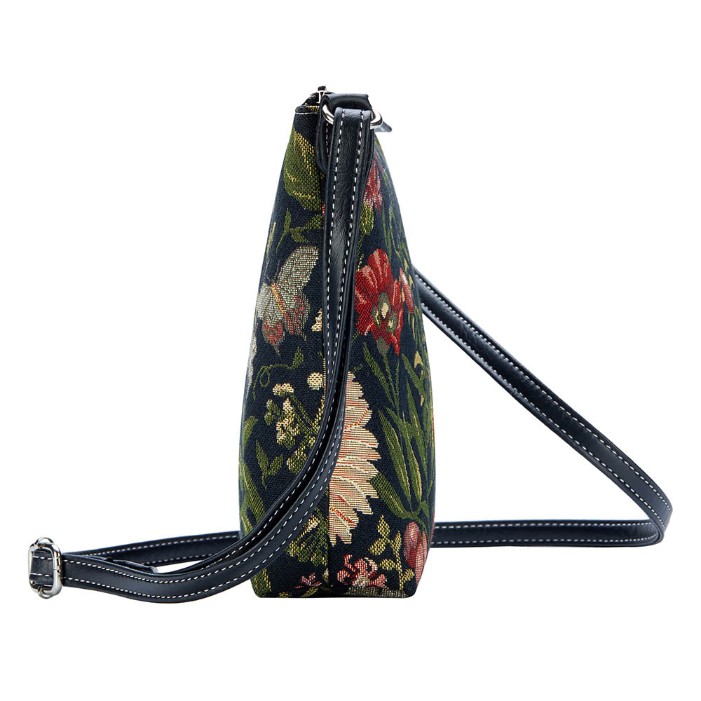 Morning Garden Black Sling Bag