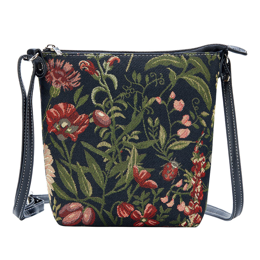 Morning Garden Black Sling Bag