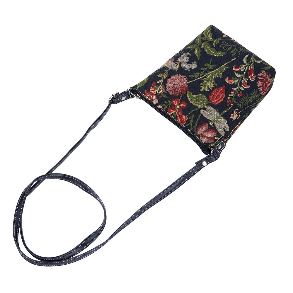 Morning Garden Black Sling Bag