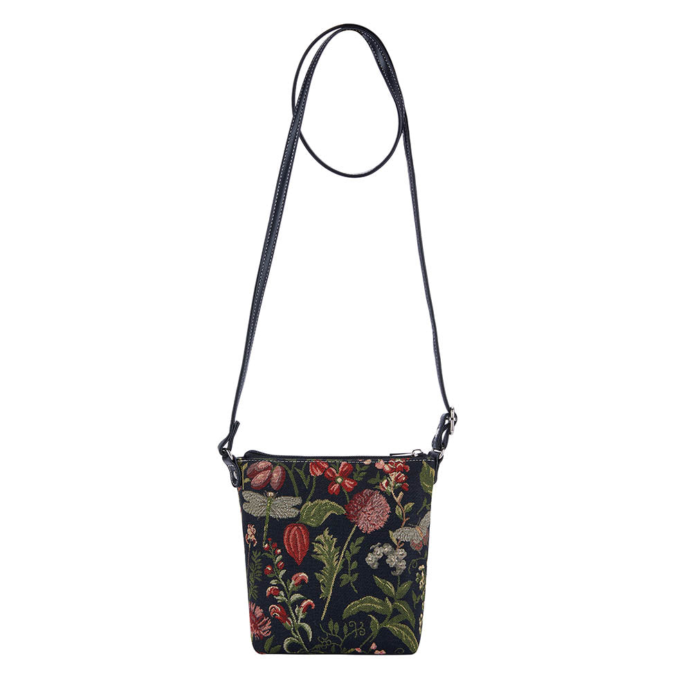 Morning Garden Black Sling Bag