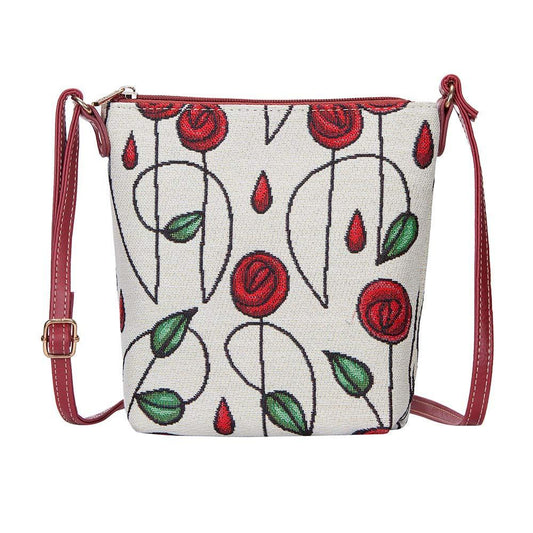 SLING-RMSP | RENNIE MACKINTOSH SIMPLE ROSE SLING BAG PURSE CROSSBODY - www.signareusa.com