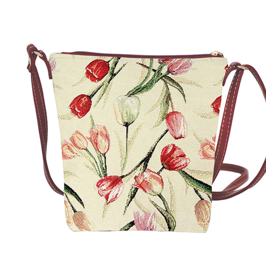 SLING-TULWT | TULIP WHITE SLING BAG PURSE CROSSBODY - www.signareusa.com