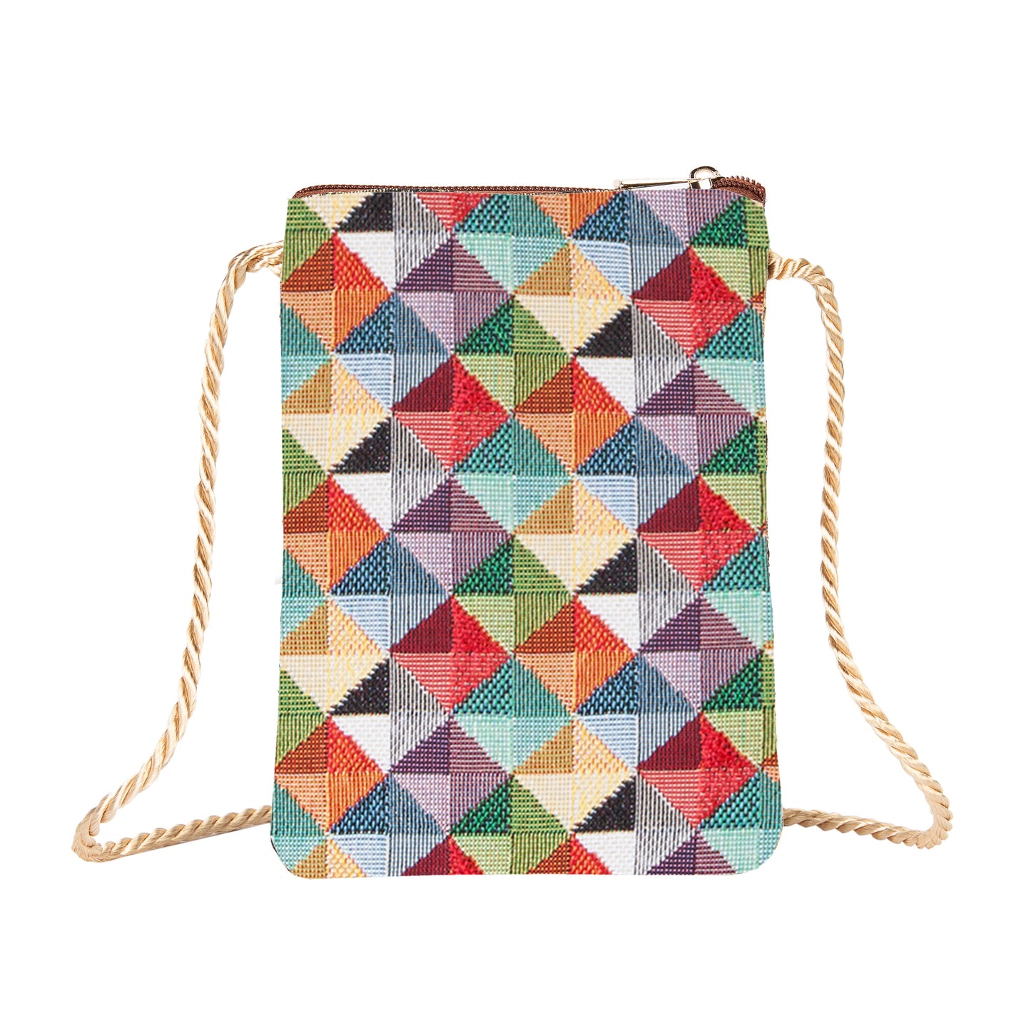 Multicolored Triangle Smart Bag