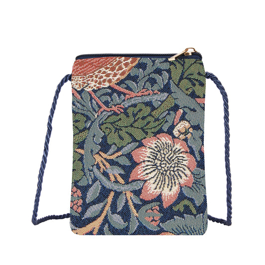 William Morris Strawberry Thief Blue Smart Bag