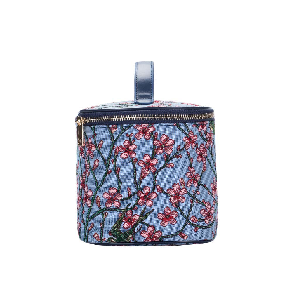 TOIL-BLOS | ALMOND BLOSSOM AND SWALLOW TOILETRY VANITY TRAVEL BAG - www.signareusa.com