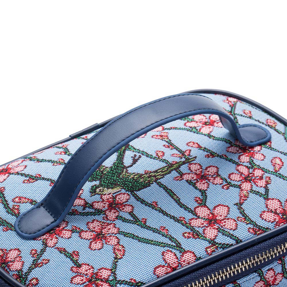 TOIL-BLOS | ALMOND BLOSSOM AND SWALLOW TOILETRY VANITY TRAVEL BAG - www.signareusa.com