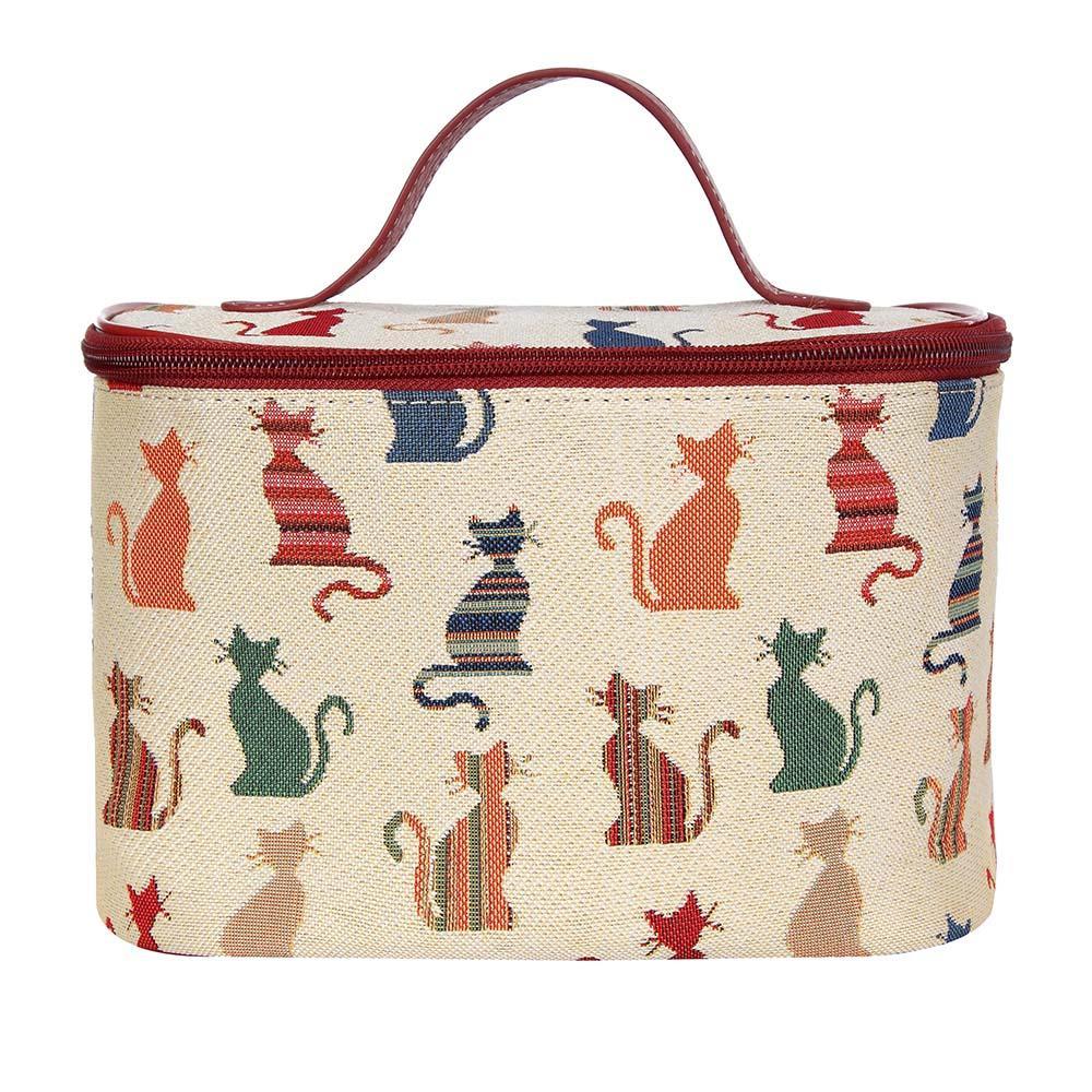 TOIL-CHEKY | CHEEKY CAT TOILETRY VANITY TRAVEL BAG - www.signareusa.com