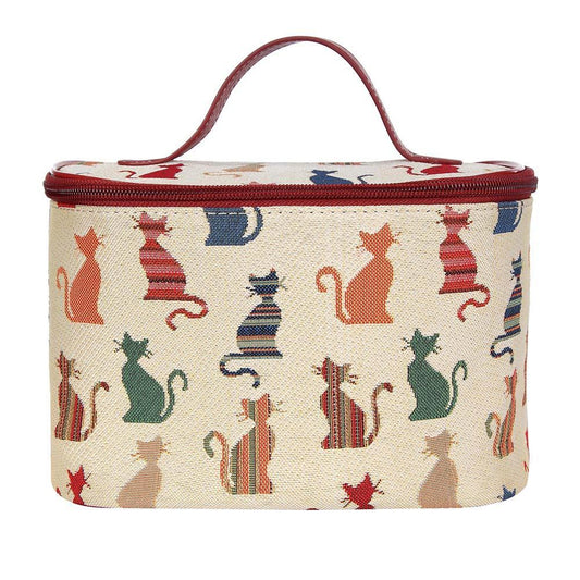 TOIL-CHEKY | CHEEKY CAT TOILETRY VANITY TRAVEL BAG - www.signareusa.com