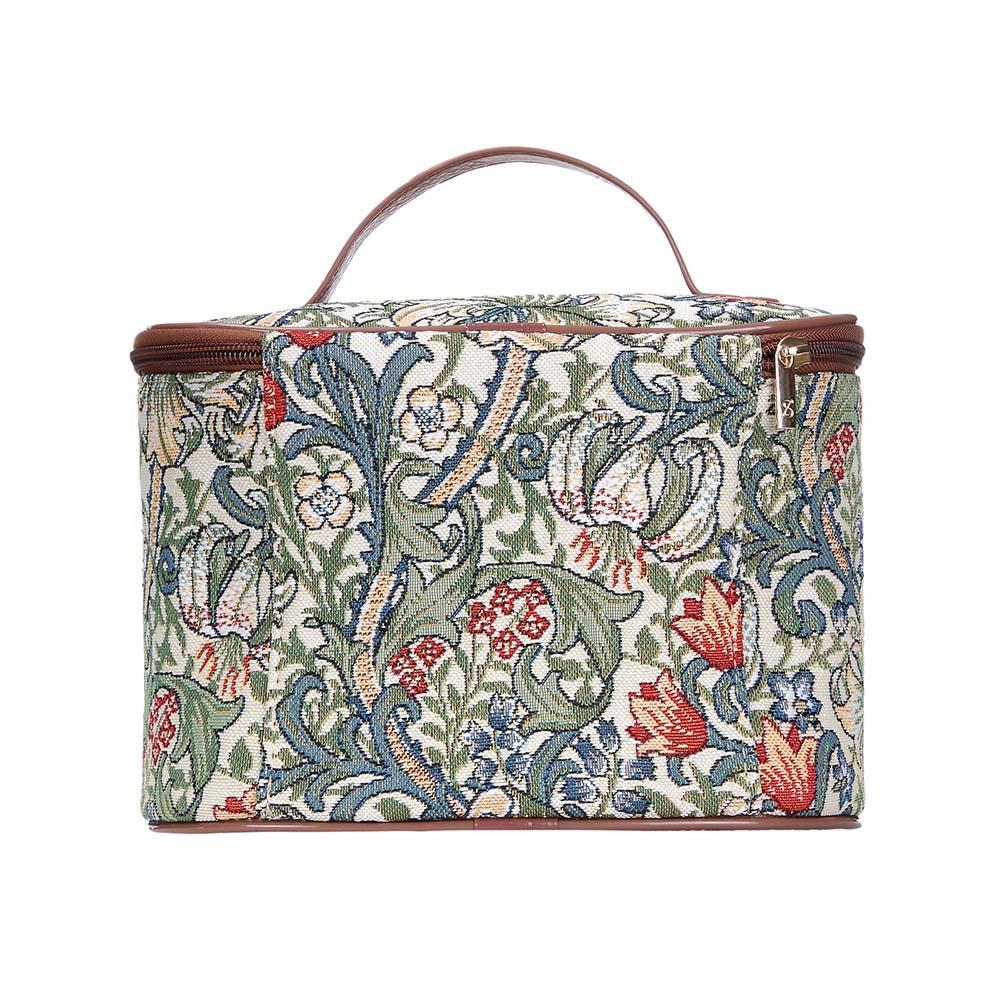 TOIL-GLILY | WILLIAM MORRIS GOLDEN LILY TOILETRY VANITY TRAVEL BAG - www.signareusa.com