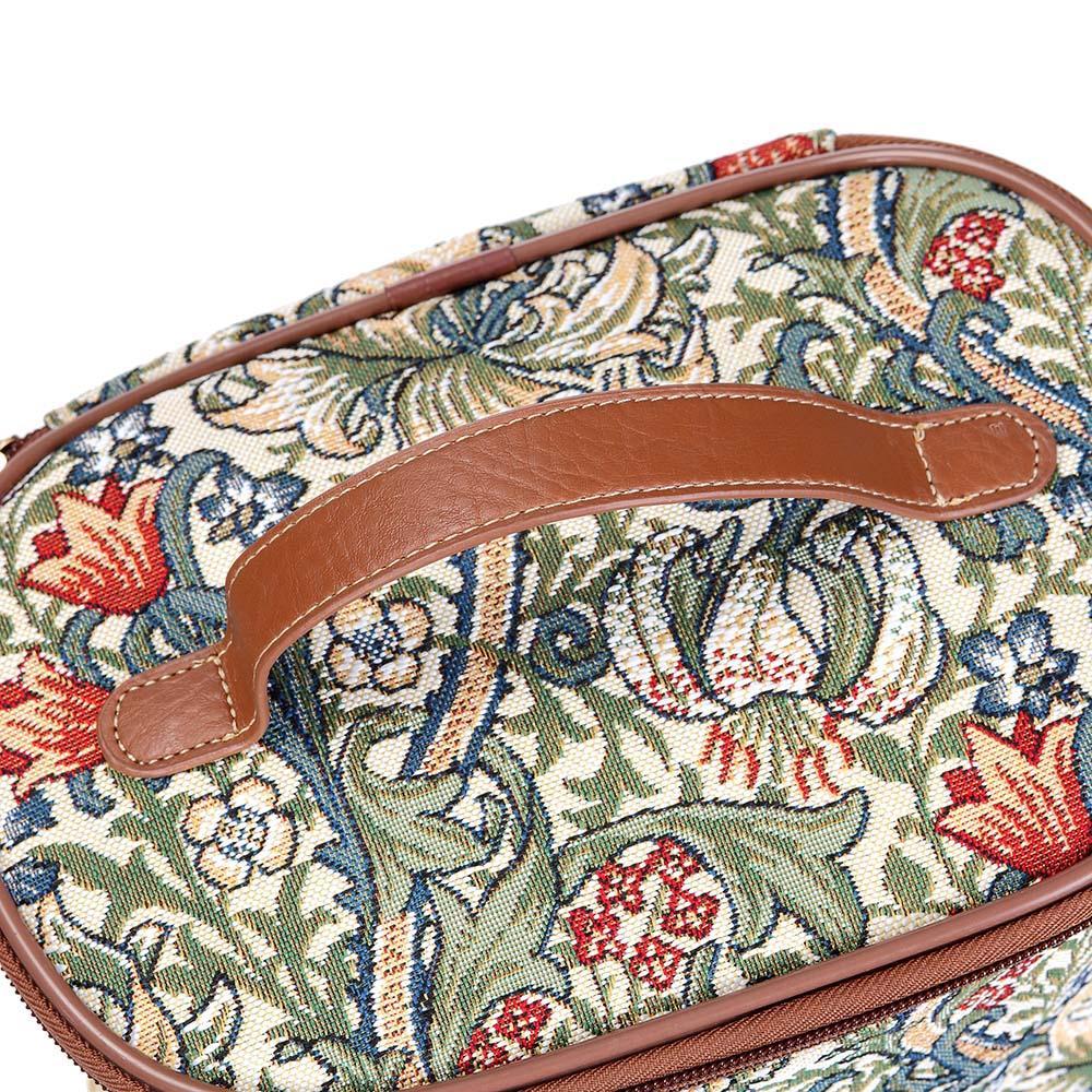 TOIL-GLILY | WILLIAM MORRIS GOLDEN LILY TOILETRY VANITY TRAVEL BAG - www.signareusa.com