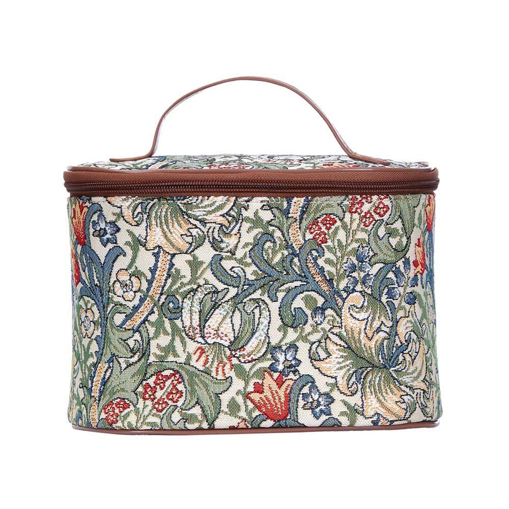 TOIL-GLILY | WILLIAM MORRIS GOLDEN LILY TOILETRY VANITY TRAVEL BAG - www.signareusa.com