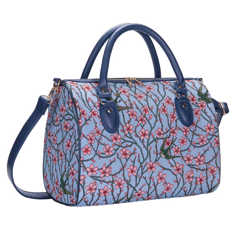 TRAV-BLOS | ALMOND BLOSSOM AND SWALLOW TRAVEL BAG WEEKEND GYM HOLDALL - www.signareusa.com