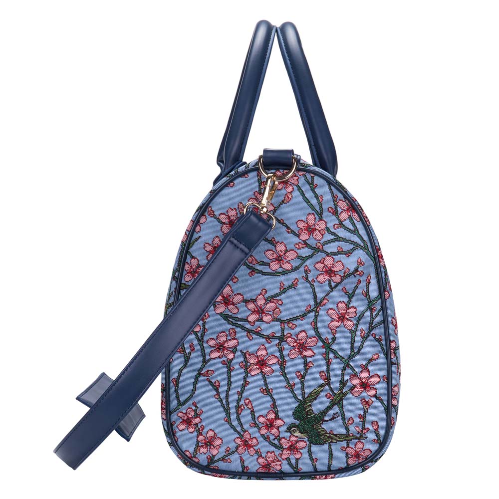 TRAV-BLOS | ALMOND BLOSSOM AND SWALLOW TRAVEL BAG WEEKEND GYM HOLDALL - www.signareusa.com