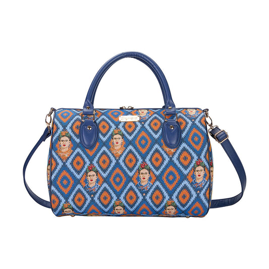 Frida Kahlo Icon Blue Travel Bag