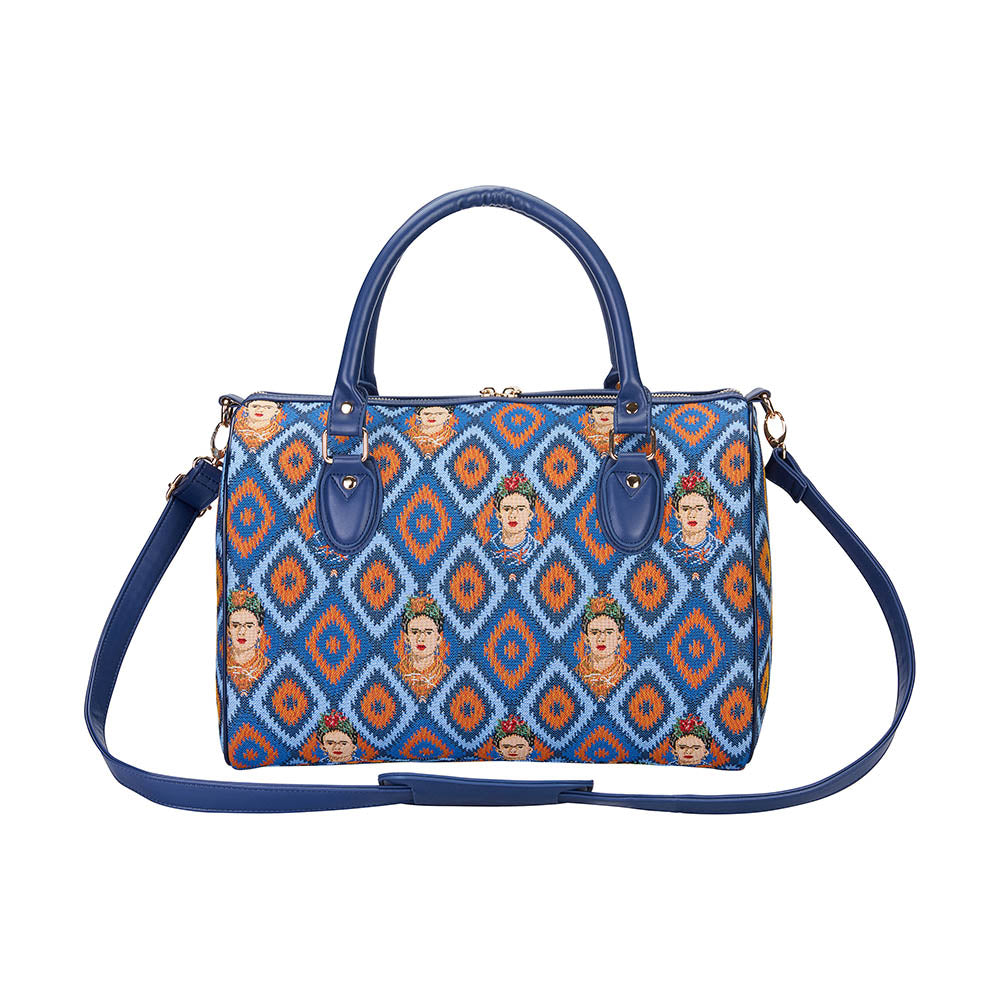 Frida Kahlo Icon Blue Travel Bag