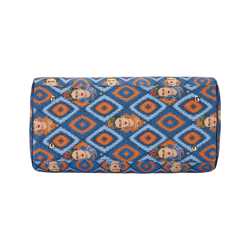 Frida Kahlo Icon Blue Travel Bag