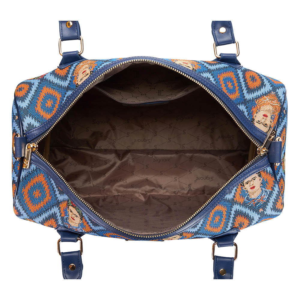 Frida Kahlo Icon Blue Travel Bag