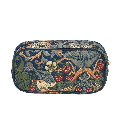 William Morris Strawberry Thief Blue Universal Accessory Case/ Makeup Bag
