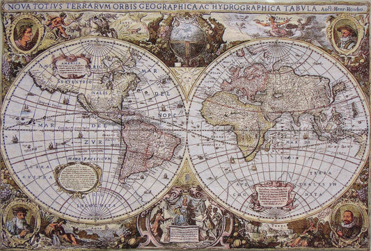 WH-MAP-OLD | ANCIENT WORLD MAP OLD 55 X 38 " INCH WALL HANGING TAPESTRY ART - www.signareusa.com