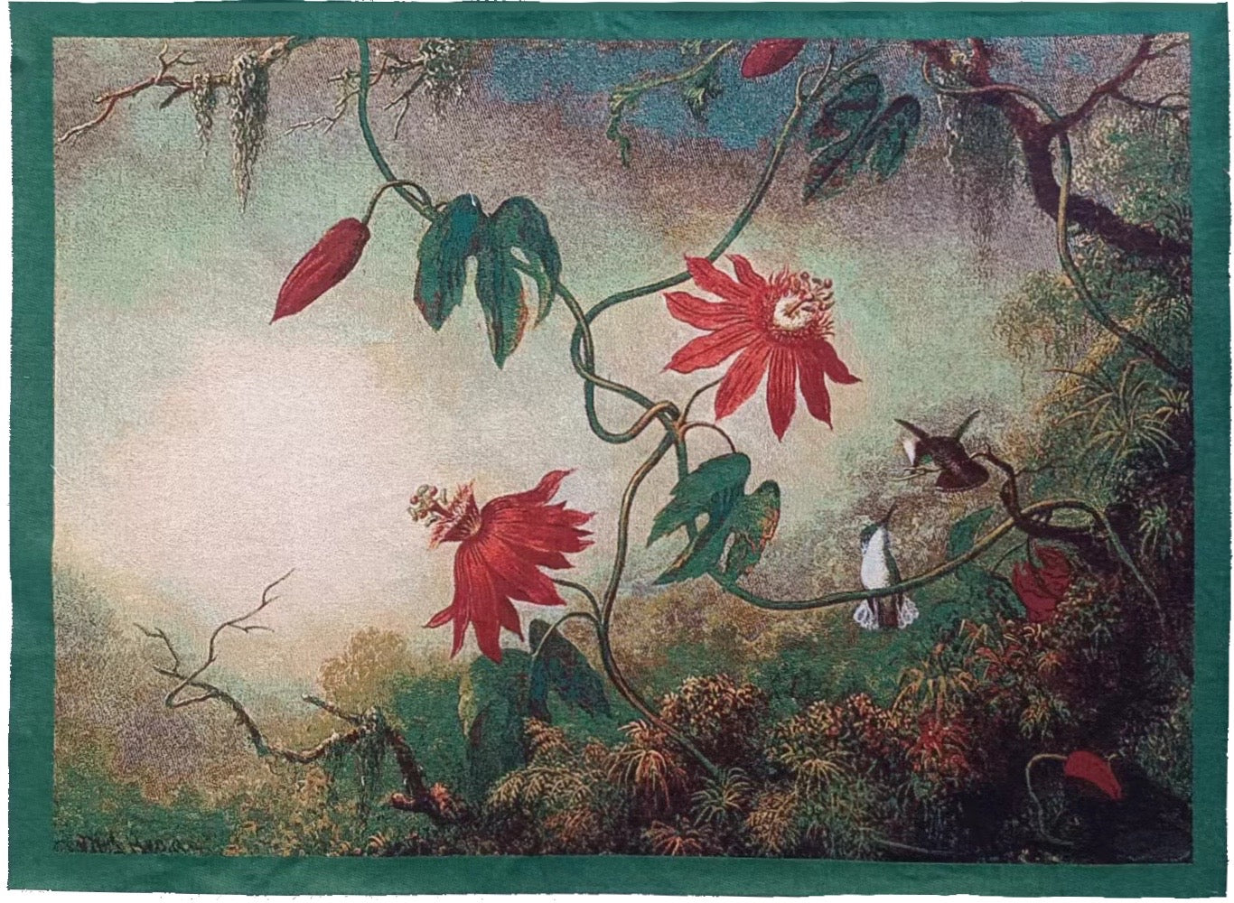 WH-MJ-PASSIONFLOWERBIRD | Martin Johnson Heade, Passion Flower Hummingbird W142 x H104 CM (W56 x H41 INCH)