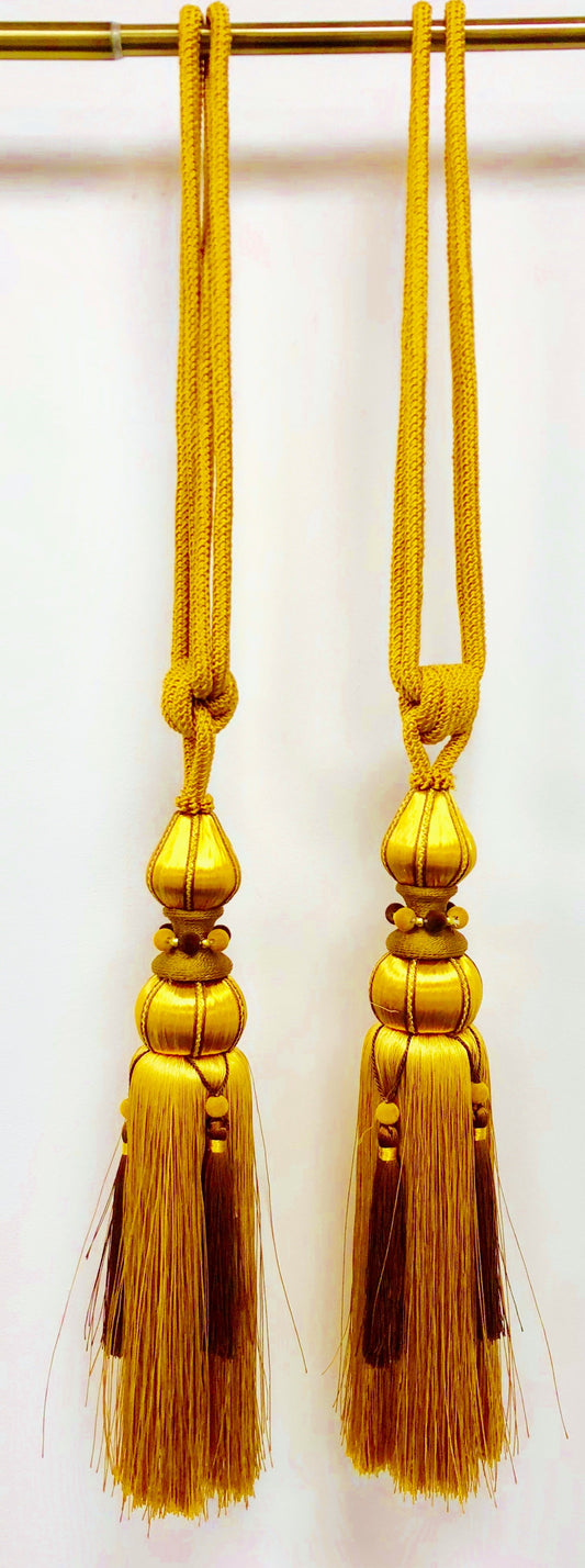 WH-TASS | WALL HANGING TASSEL X 2 GOLDEN YELLOW - www.signareusa.com