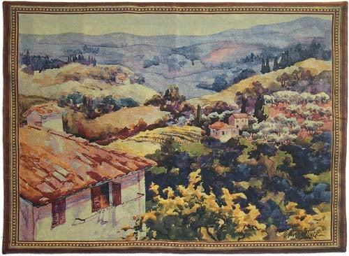 WH-TOS | TOSCANA ITALIAN 54 X 39 " INCH WALL HANGING TAPESTRY ART - www.signareusa.com