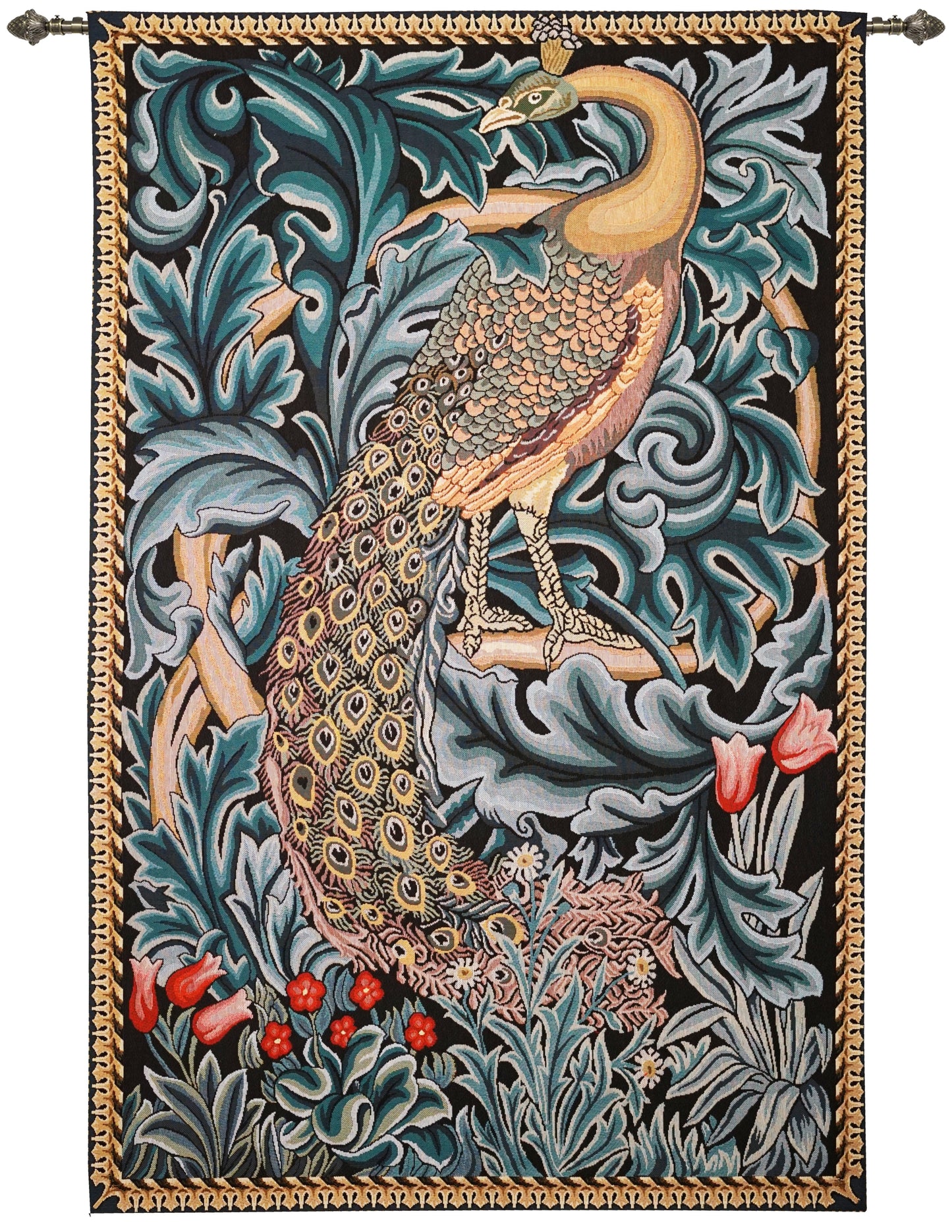 WH-WM-PEACOCK | William Morris - Peacock 139 x 92 Cm Wall Hanging