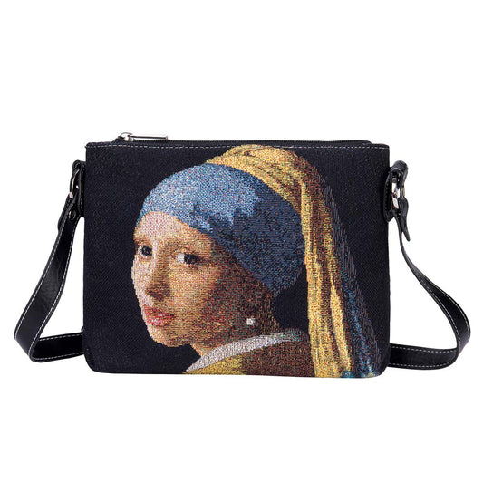 XB02-ART-JV-GIRL | VERMEER GIRL WITH A PEARL EARRING CROSS BODY BAG PURSE HANDBAG - www.signareusa.com