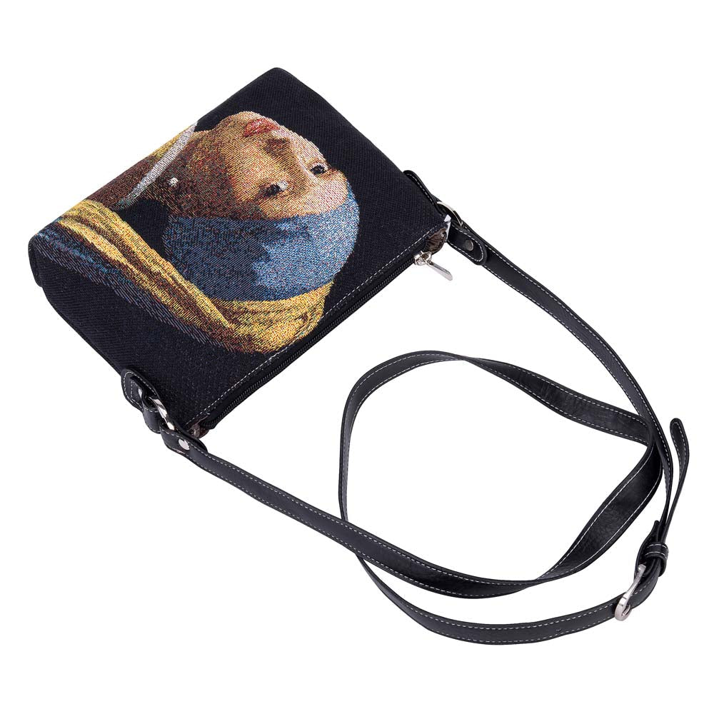 XB02-ART-JV-GIRL | VERMEER GIRL WITH A PEARL EARRING CROSS BODY BAG PURSE HANDBAG - www.signareusa.com