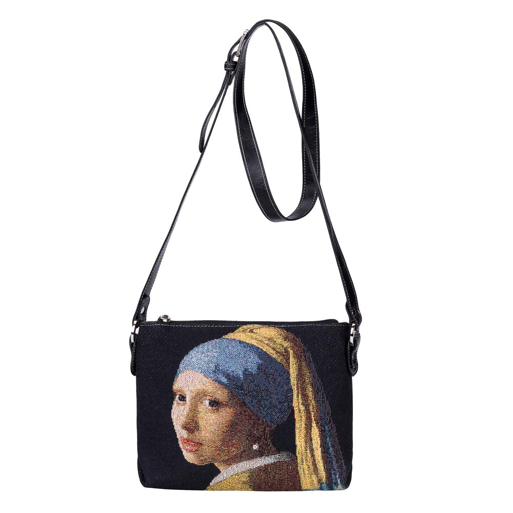 XB02-ART-JV-GIRL | VERMEER GIRL WITH A PEARL EARRING CROSS BODY BAG PURSE HANDBAG - www.signareusa.com