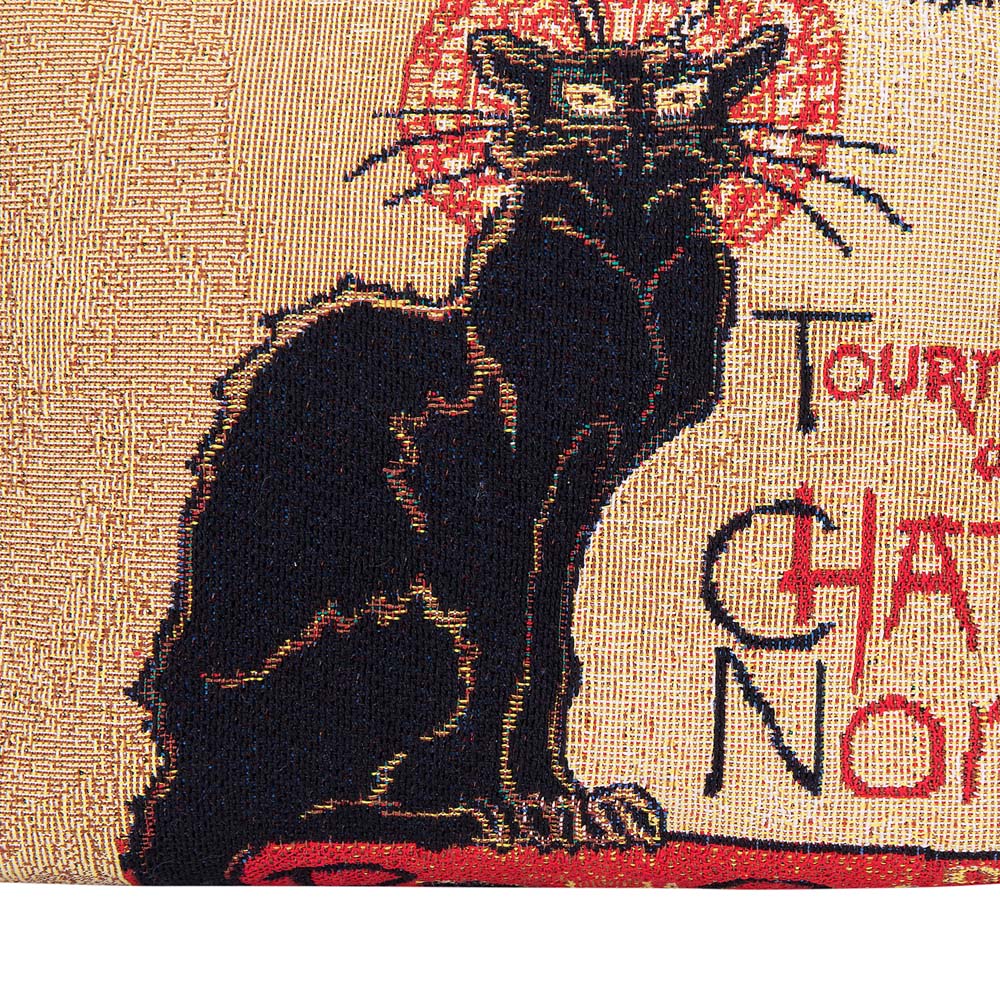 XB02-ART-TS-CHAT | THEOPHILE STEINLEN TOURNEE DU CHAT NOIR CROSS BODY BAG PURSE HANDBAG - www.signareusa.com